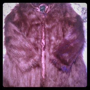 Faux fur coat
